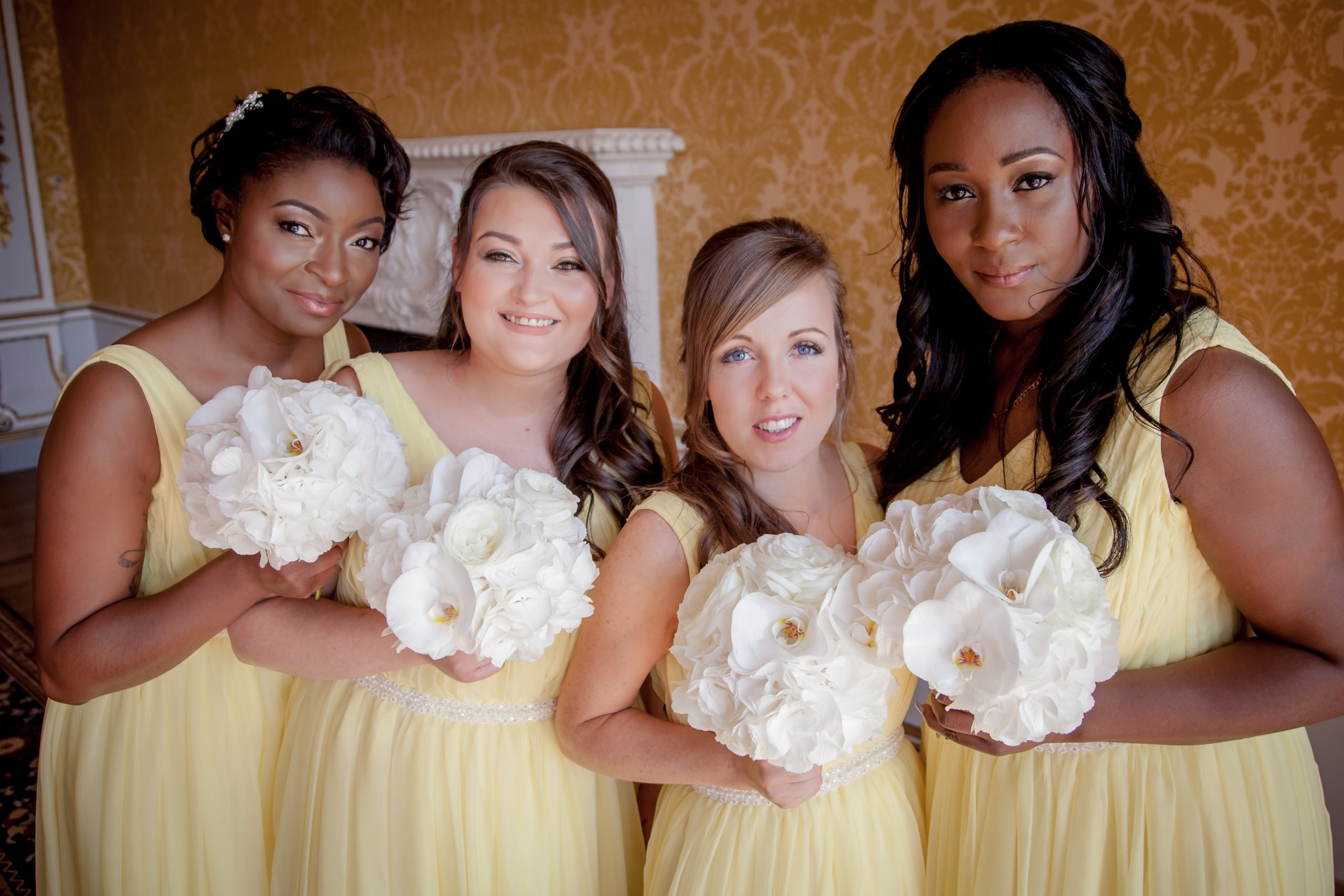 Bespoke bridesmaids silk chiffon dresses