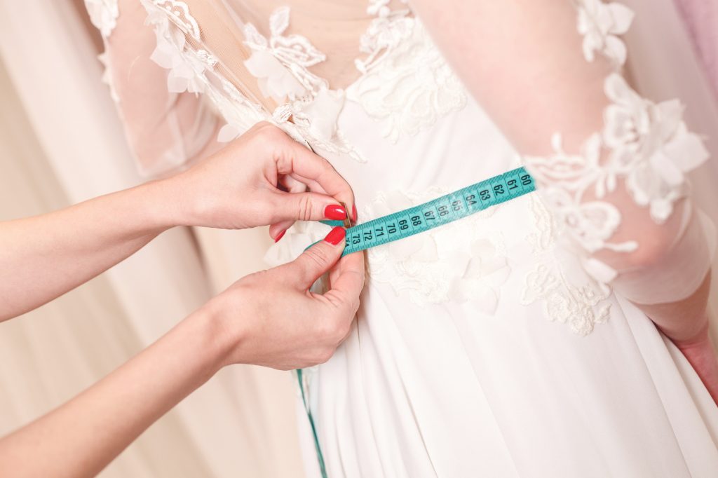 Wedding dress ideas take shape in bridal fitting session